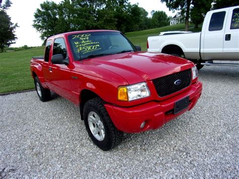 Contact information for renew-deutschland.de - Jul 24, 2023 · Mileage: 106,688 miles MPG: 15 city / 20 hwy Color: Blue Body Style: Pickup Engine: 6 Cyl 3.0 L Transmission: Automatic. Description: Used 2001 Ford Ranger XLT with RWD, Trailer Wiring, Tinted Windows, Super Cab, Full Size Spare Tire, Independent Suspension, Front Stabilizer Bar, and Keyless Ignition. 